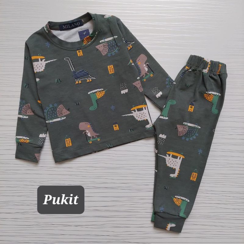 بلوز شلوار پسرانه طرح دایناسورها(1تا8سال) - Image 2