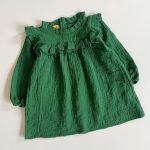 پیراهن خامه دوزی دخترانه طرح لیلیوم(2 تا 8 سال)