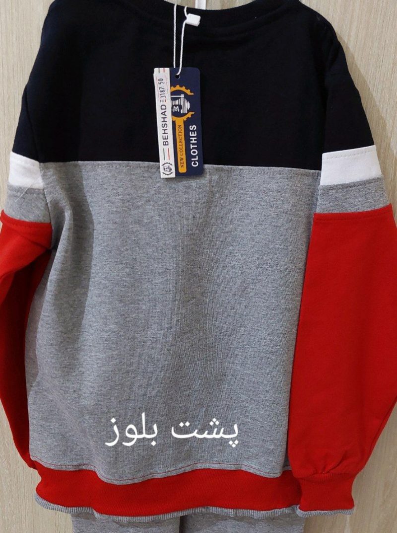 بلوز شلوار پسرانه طرح دوخط(6تا13سال) - Image 5