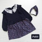 پیراهن یقه گیپور و تل طرح دالکه(3 تا 10 سال) - Image 2