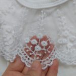 شومیز تک دخترانه یقه گیپور طرح نهال(1تا8سال) - Image 4
