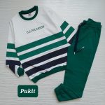 بلوزشلوارپسرانه راه راه پولو(7تا12سال)