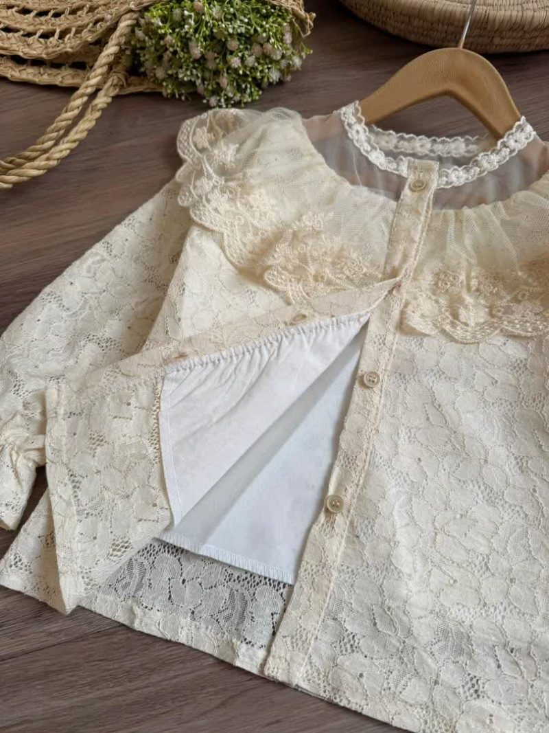 شومیز دخترانه دانتل طرح شیوا(3 تا 14 سال) - Image 3