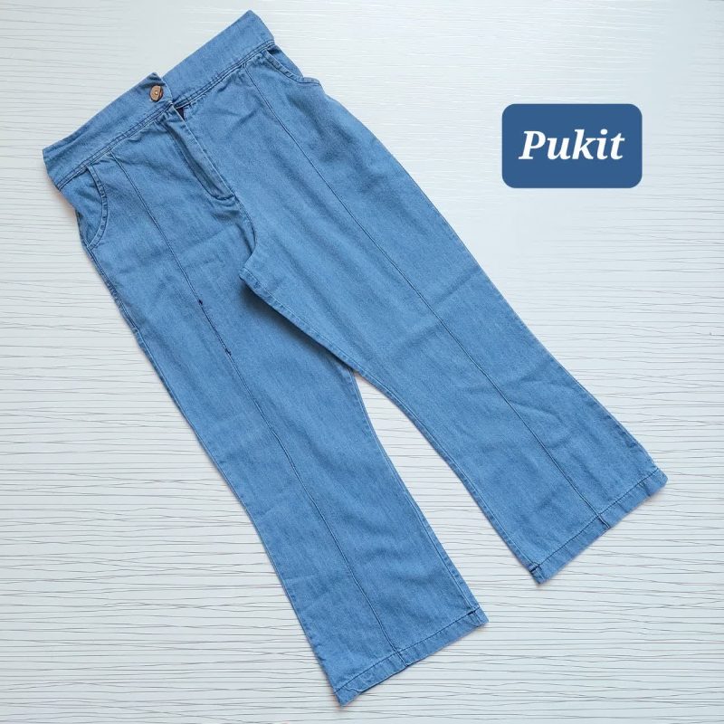 شلوارجین دخترانه بوت کات آبی (6تا12سال) - Image 2