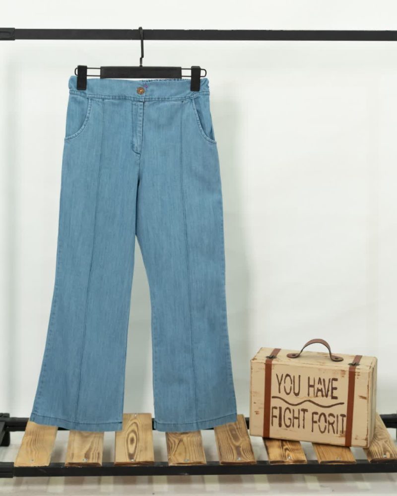 شلوارجین دخترانه بوت کات آبی (6تا12سال) - Image 6