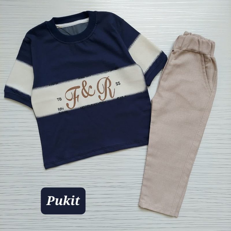 تیشرت شلوار کتان پسرانه طرح آیلی( 3تا10 سال) - Image 4