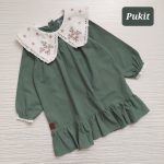 پیراهن دخترانه یقه گلدوزی طرح نازنین(2تا11سال) - Image 13