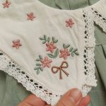 پیراهن دخترانه یقه گلدوزی طرح نازنین(2تا11سال) - Image 6