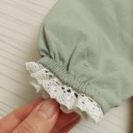 پیراهن دخترانه یقه گلدوزی طرح نازنین(2تا11سال) - Image 4