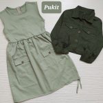 کت سارافون دخترانه کتان(9 تا ۱۲ سال)