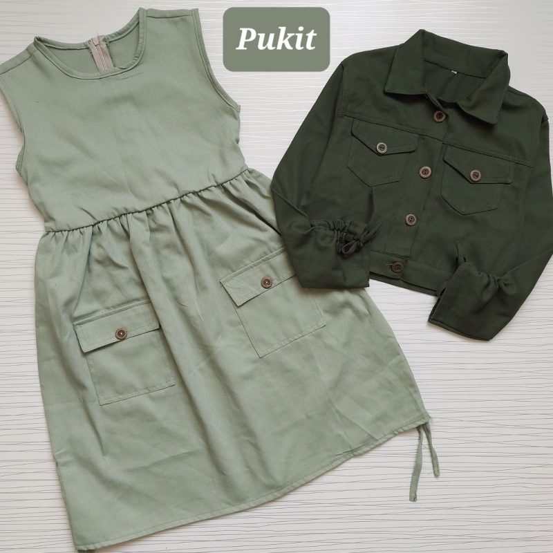 کت سارافون دخترانه کتان(9 تا ۱۲ سال) - Image 3