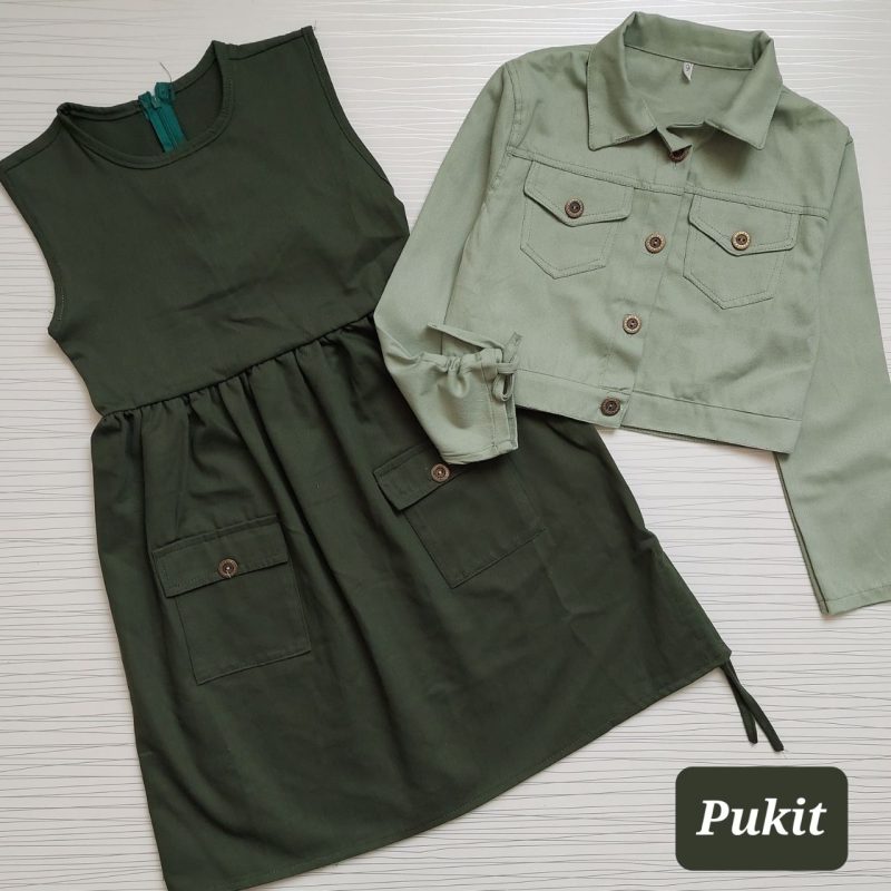 کت سارافون دخترانه کتان(9 تا ۱۲ سال) - Image 2