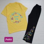 تیشرت شلوار دخترانه طرح پروانه(8 تا 11 سال) - Image 4