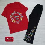 تیشرت شلوار دخترانه طرح پروانه(8 تا 11 سال) - Image 5