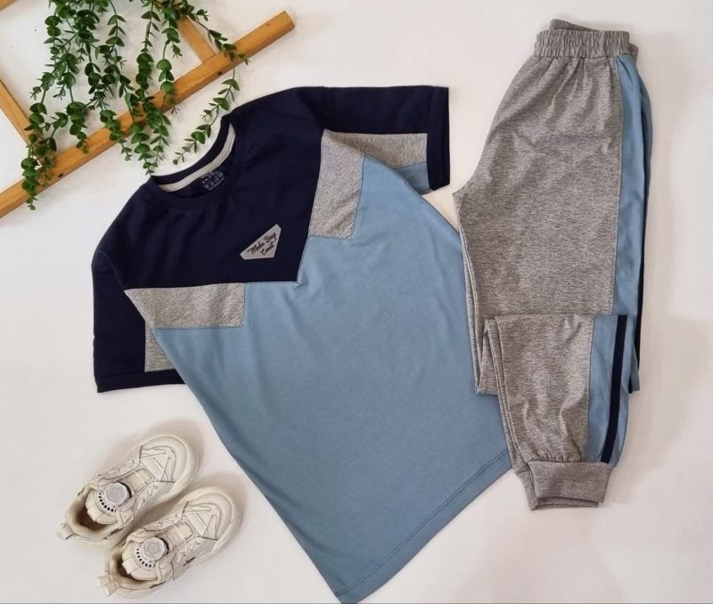 تیشرت شلوار پسرانه طرح کوهسار (10تا14سال) - Image 9