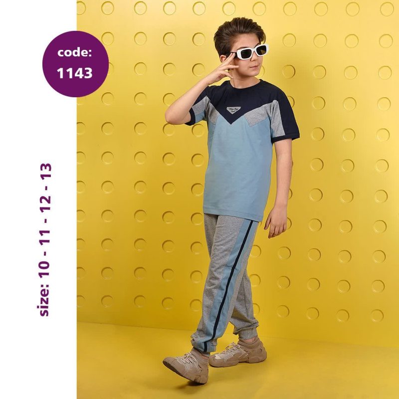 تیشرت شلوار پسرانه طرح کوهسار (10تا14سال) - Image 5