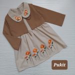 کت سارافون دخترانه طرح گندم(3تا10سال) - Image 15