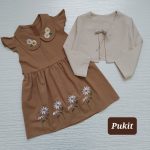 کت سارافون دخترانه طرح گندم(3تا10سال) - Image 6