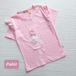 تیشرت تک دخترانه طرح دسته گل (3تا11سال) - Image 5