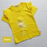 تیشرت تک دخترانه طرح دسته گل (3تا11سال) - Image 3