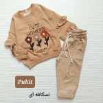 بلوز شلوار کتان دخترانه طرح گلدونه(2 تا 12 سال) - Image 2