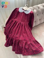 پیراهن دخترانه طرح خاتون (3تا15سال) - Image 6