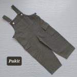 شلوار پیشبندی کتان طرح هیوا(8 تا 12 سال)