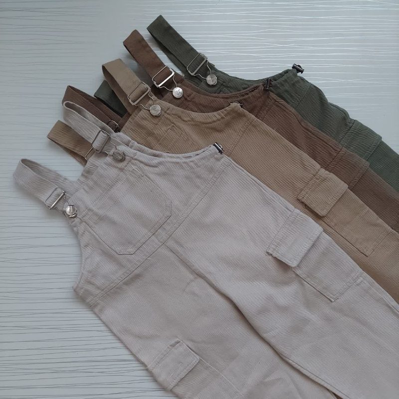 شلوار پیشبندی کتان طرح هیوا(8 تا 12 سال) - تصویر 3