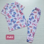 تیشرت شلوار راحتی دخترانه طرح پروانه (2تا12سال) - Image 2