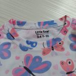 تیشرت شلوار راحتی دخترانه طرح پروانه (2تا12سال) - Image 3