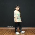 تیشرت شلوار دخترانه طرح گل تابستونی (2 تا 10سال) - Image 2