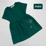 پیراهن دخترانه گلدوزی طرح چیستا (۳ تا 13 سال) - Image 9