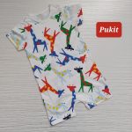 رامپر نوزادی پسرانه طرح زرافه(12تا 24ماه)