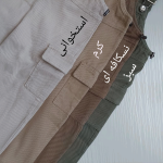 شلوار پیشبندی کتان طرح هیوا(8 تا 12 سال) - تصویر 2