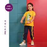 تیشرت شلوار دخترانه طرح دختر برگ (6 تا 9سال) - Image 3