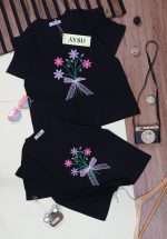 تیشرت مشکی دخترانه طرح آیسو (2تا 9سال) - Image 2