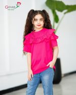 تیشرت تک دخترانه طرح پرستو(2تا13سال) - Image 10