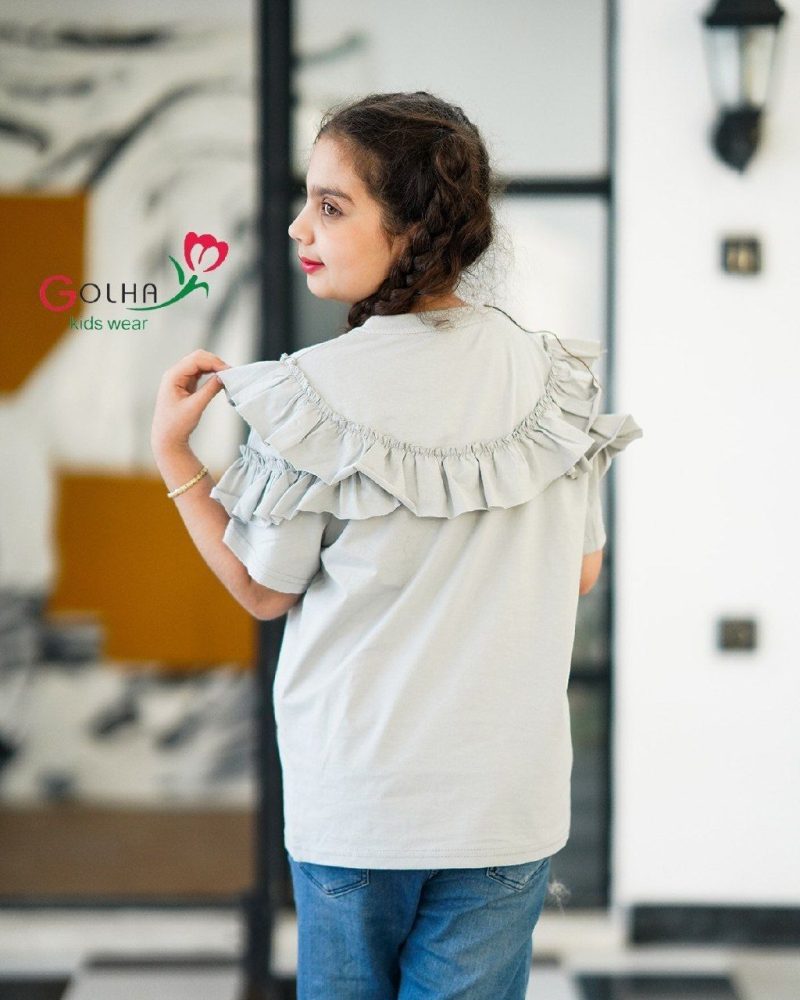 تیشرت تک دخترانه طرح پرستو(2تا13سال) - Image 7