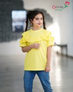 تیشرت تک دخترانه طرح پرستو(2تا13سال) - Image 5