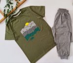 تیشرت شلوار پسرانه طرح کوهستان (10تا14سال) - Image 4