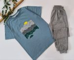 تیشرت شلوار پسرانه طرح کوهستان (10تا14سال) - Image 2