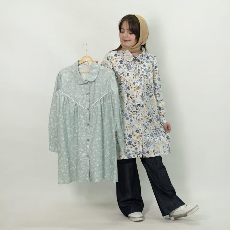 مانتو دخترانه طرح آزاده(10تا14سال) - Image 5