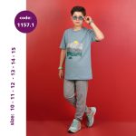 تیشرت شلوار پسرانه طرح کوهستان (10تا14سال) - Image 5