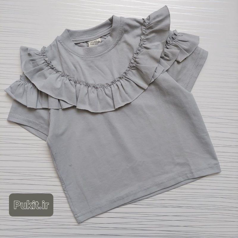 تیشرت تک دخترانه طرح پرستو(2تا13سال) - Image 11