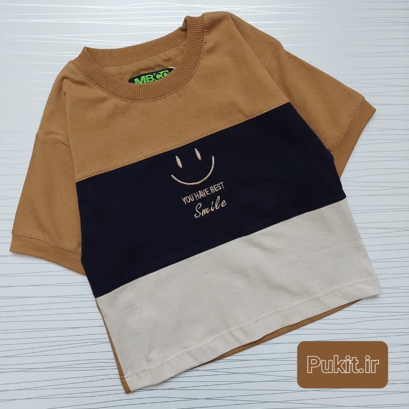 تیشرت تک پسرانه طرح لبخند(1تا8سال) - Image 4