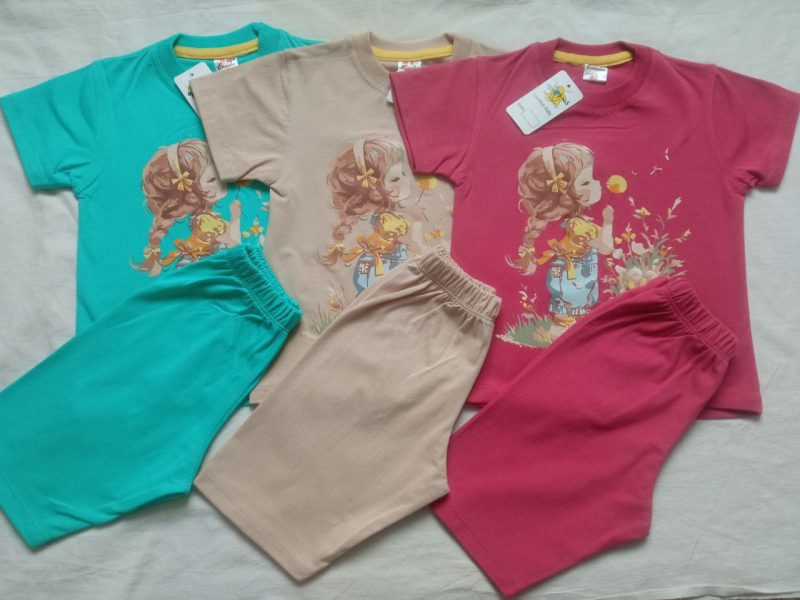 تیشرت شلوارک دخترانه طرح ساجده (2 تا 9 سال) - Image 4