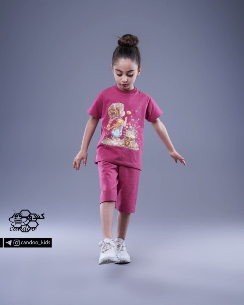 تیشرت شلوارک دخترانه طرح ساجده (2 تا 9 سال) - Image 5