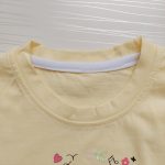 تیشرت شلوارک کتان دخترانه طرح مانلی(3 تا 7 سال) - Image 2