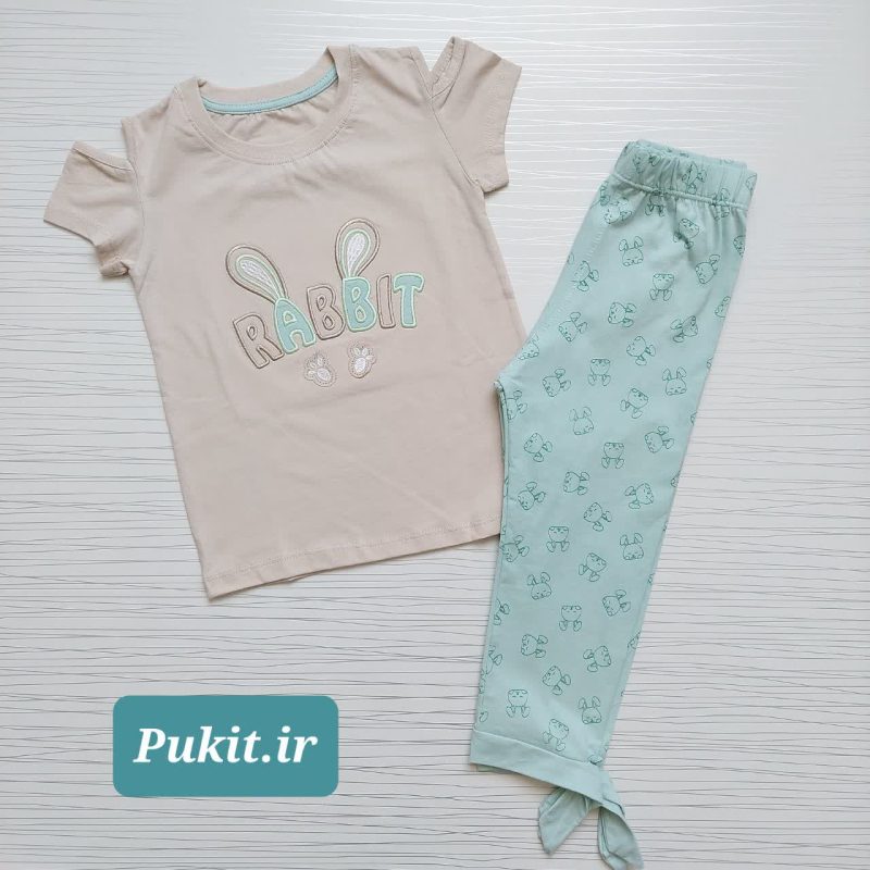 تیشرت شلوار دخترانه طرح گوش دراز(3تا11سال) - Image 7