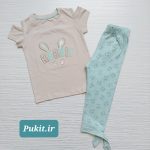تیشرت شلوار دخترانه طرح گوش دراز(3تا11سال)